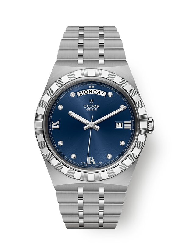 Royal 41 (steel, blue dial)